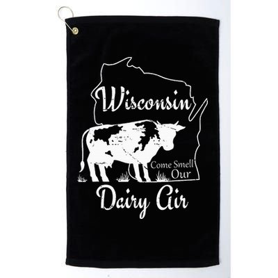 Wisconsin Dairy Air Humor Parody Clothing Golf Towel