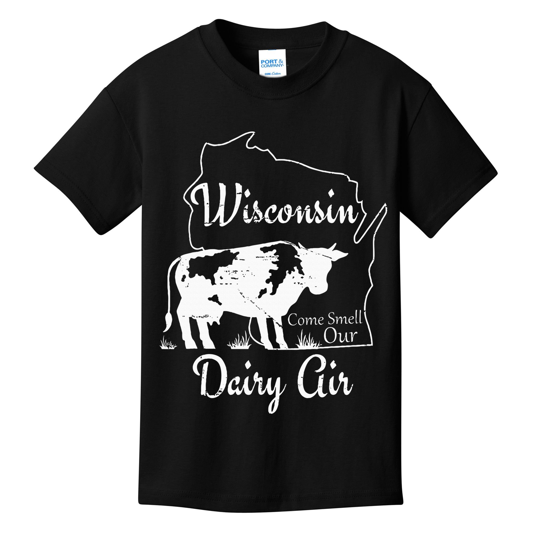 Wisconsin Dairy Air Humor Parody Clothing Kids T-Shirt