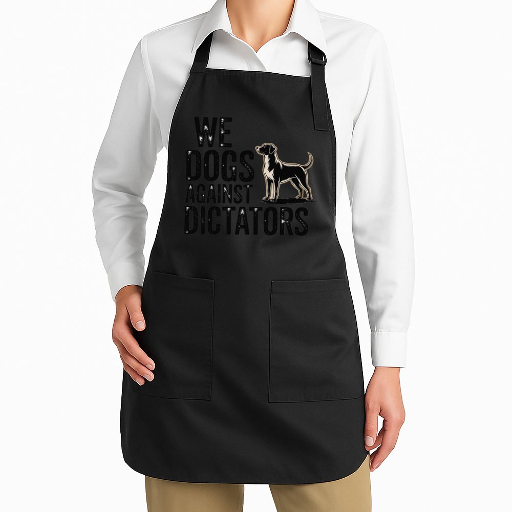 We Dogs Against Dictators Subtle Anti Trump Resist  Protest Apron