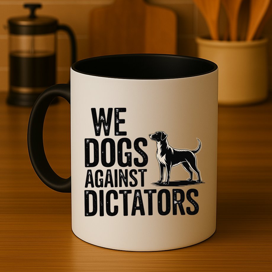 We Dogs Against Dictators Subtle Anti Trump Resist  Protest Mug