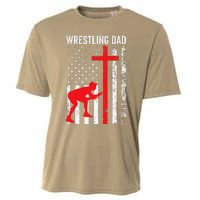 Wrestling Dad American Flag Wrestling Dad Cooling Performance Crew T-Shirt