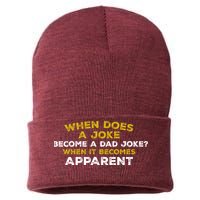 When Does A Joke Become A Dad Joke When It Becomes Apparent Sustainable Knit Beanie