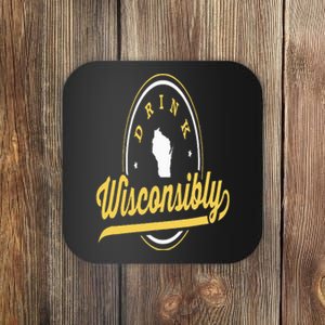 Wisconsin Drinking Alcoholic Wisconsinites Funny Beer Lover Coaster