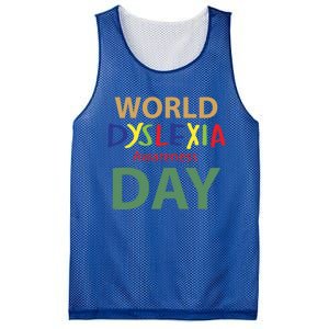 World Dyslexia Awareness Day Gift Dyslexic Cute Gift Mesh Reversible Basketball Jersey Tank