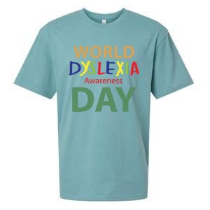 World Dyslexia Awareness Day Gift Dyslexic Cute Gift Sueded Cloud Jersey T-Shirt