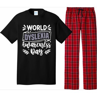 World Dyslexia Awareness Day Funny Graphic Gift Pajama Set