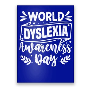 World Dyslexia Awareness Day Funny Graphic Gift Poster