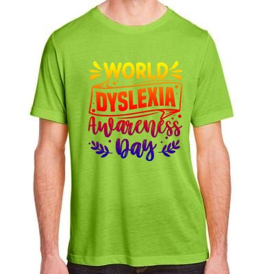 World Dyslexia Awareness Day Funny Graphic Gift Adult ChromaSoft Performance T-Shirt