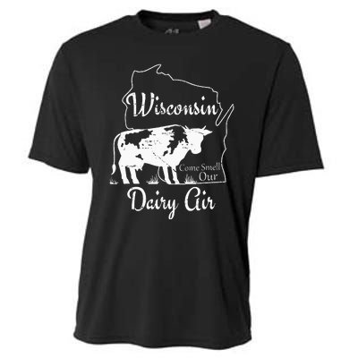 Wisconsin Dairy Air Humor Parody Clothing Cooling Performance Crew T-Shirt