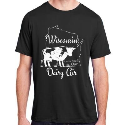 Wisconsin Dairy Air Humor Parody Clothing Adult ChromaSoft Performance T-Shirt