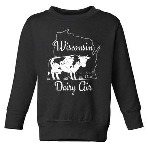 Wisconsin Dairy Air Humor Parody Clothing Toddler Sweatshirt