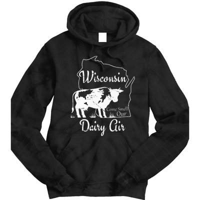 Wisconsin Dairy Air Humor Parody Clothing Tie Dye Hoodie