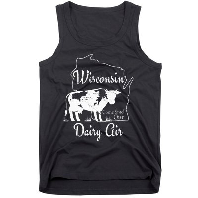 Wisconsin Dairy Air Humor Parody Clothing Tank Top