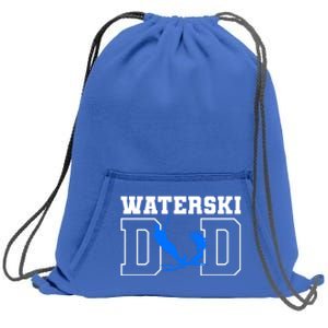 Waterski Dad Athletes Water Skiing Wakeboarding Cute Gift Sweatshirt Cinch Pack Bag