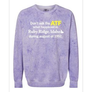 Wendigoon Don’T Ask The Atf Colorblast Crewneck Sweatshirt