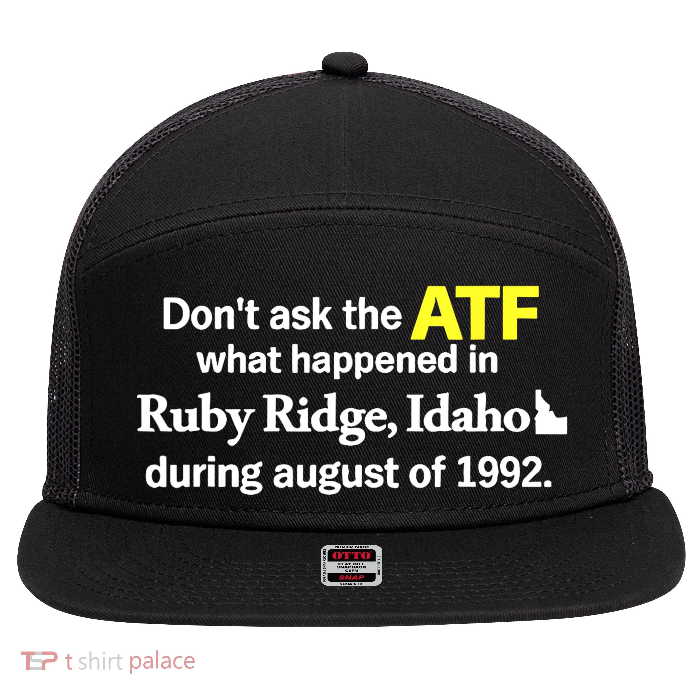 Wendigoon Don’T Ask The Atf 7 Panel Mesh Trucker Snapback Hat