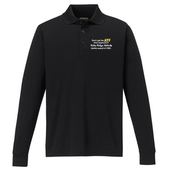 Wendigoon Don’T Ask The Atf Performance Long Sleeve Polo