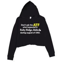 Wendigoon Don’T Ask The Atf Crop Fleece Hoodie