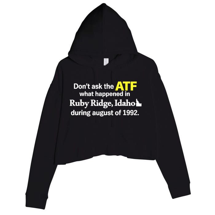 Wendigoon Don’T Ask The Atf Crop Fleece Hoodie