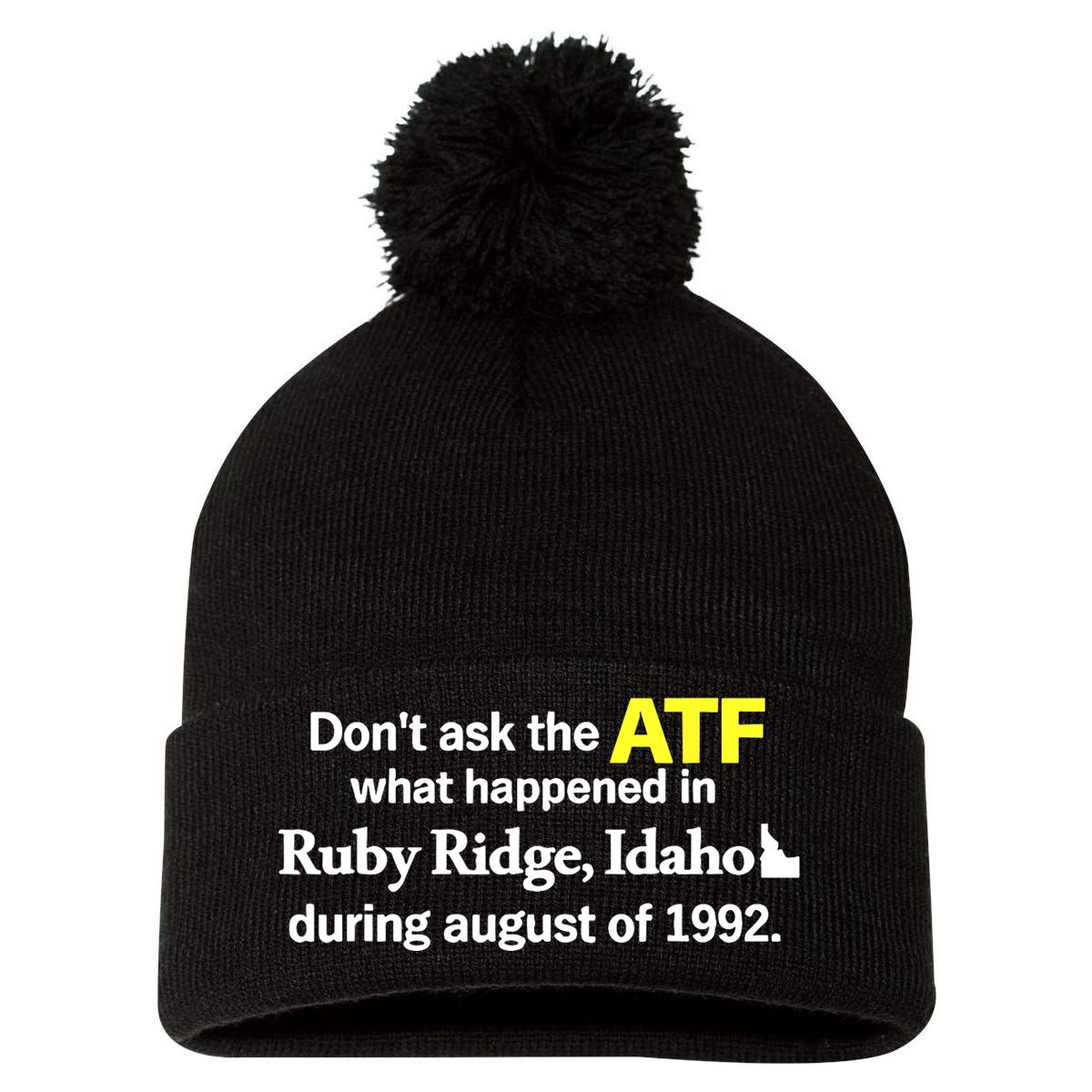 Wendigoon Don’T Ask The Atf Pom Pom 12in Knit Beanie