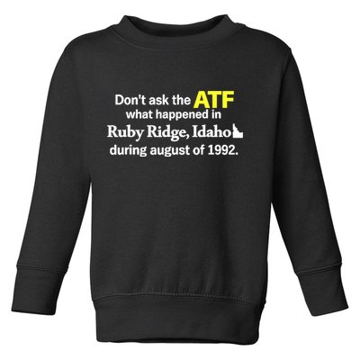 Wendigoon Don’T Ask The Atf Toddler Sweatshirt