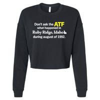 Wendigoon Don’T Ask The Atf Cropped Pullover Crew