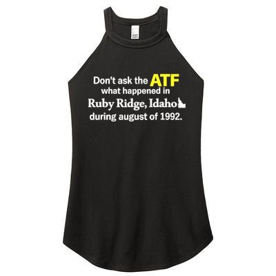Wendigoon Don’T Ask The Atf Women's Perfect Tri Rocker Tank