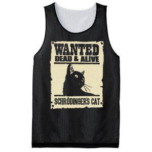 Wanted Dead And Alive SchrodingerS Cat Mesh Reversible Basketball Jersey Tank