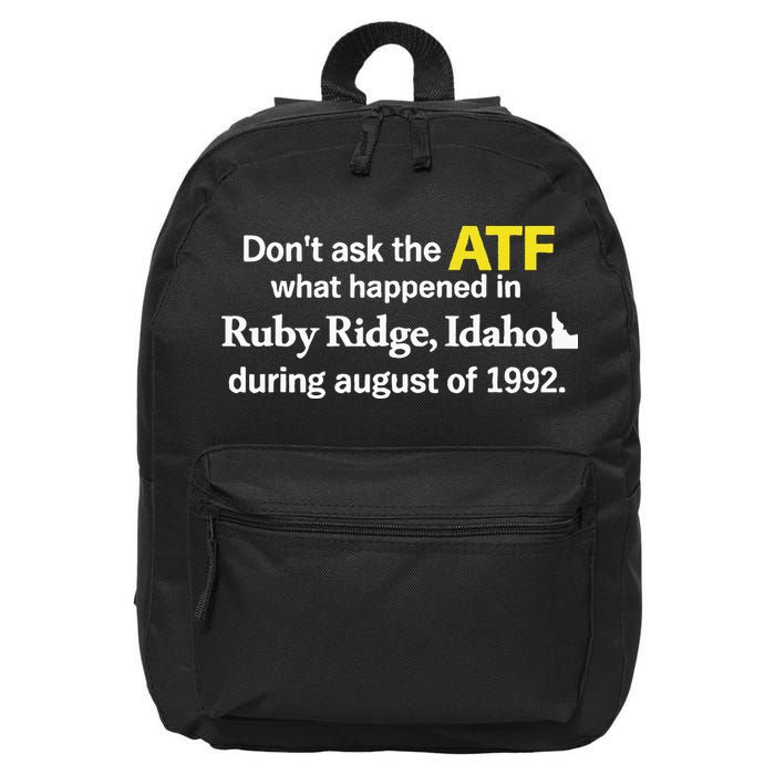 Wendigoon Don’T Ask The Atf 16 in Basic Backpack