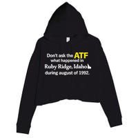 Wendigoon Don’T Ask The Atf Crop Fleece Hoodie
