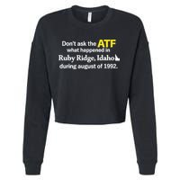 Wendigoon Don’T Ask The Atf Cropped Pullover Crew