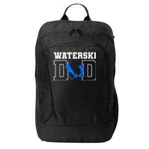 Waterski Dad Athletes Water Skiing Wakeboarding Gift City Backpack