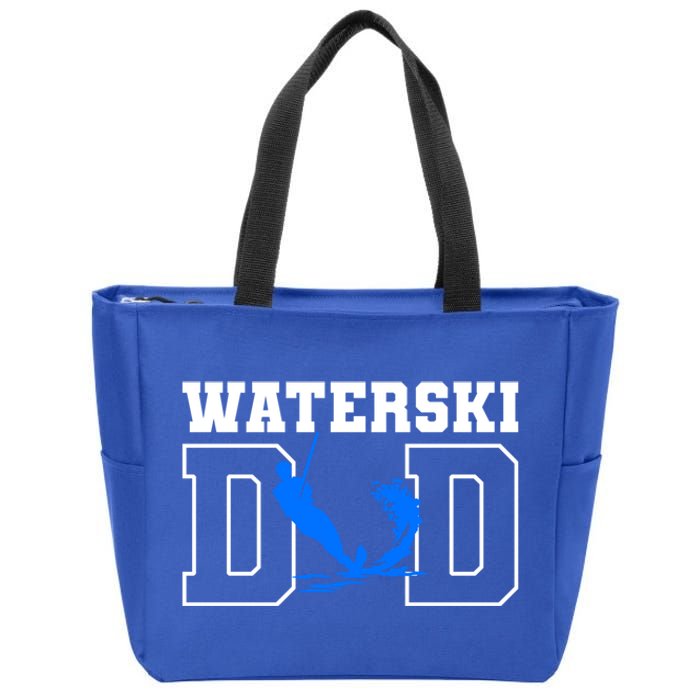 Waterski Dad Athletes Water Skiing Wakeboarding Gift Zip Tote Bag