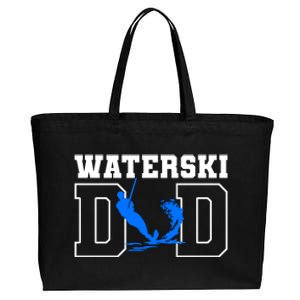 Waterski Dad Athletes Water Skiing Wakeboarding Gift Cotton Canvas Jumbo Tote