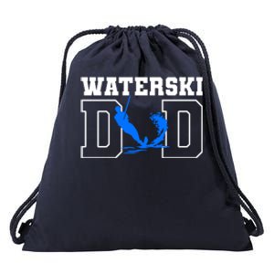 Waterski Dad Athletes Water Skiing Wakeboarding Gift Drawstring Bag