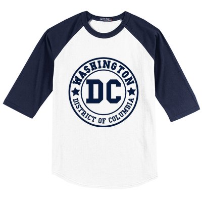 Washington Dc Athletic Throwback Baseball Sleeve Shirt