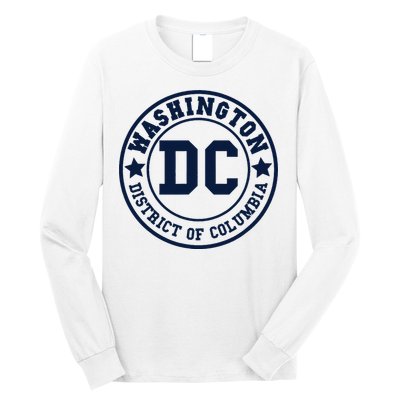 Washington Dc Athletic Throwback Long Sleeve Shirt
