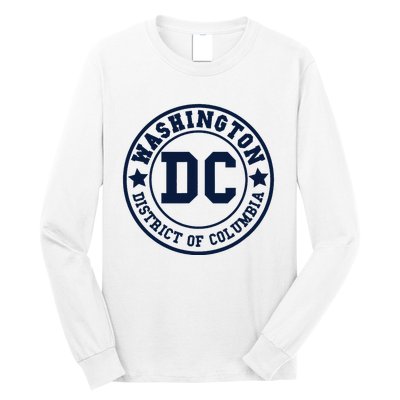 Washington Dc Athletic Throwback Long Sleeve Shirt