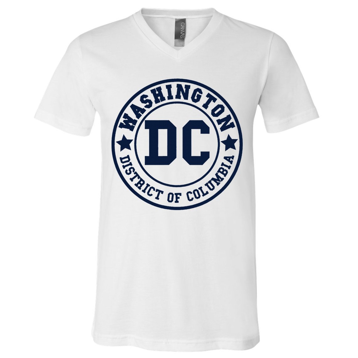 Washington Dc Athletic Throwback V-Neck T-Shirt