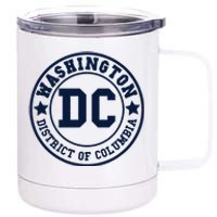 Washington Dc Athletic Throwback 12 oz Stainless Steel Tumbler Cup