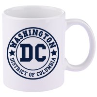 Washington Dc Athletic Throwback 11oz C Handle Ceramic Mug