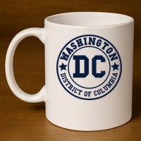 Washington Dc Athletic Throwback 11oz C Handle Ceramic Mug