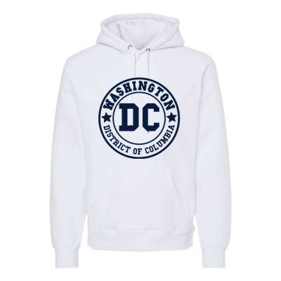 Washington Dc Athletic Throwback Premium Hoodie