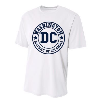 Washington Dc Athletic Throwback Performance Sprint T-Shirt