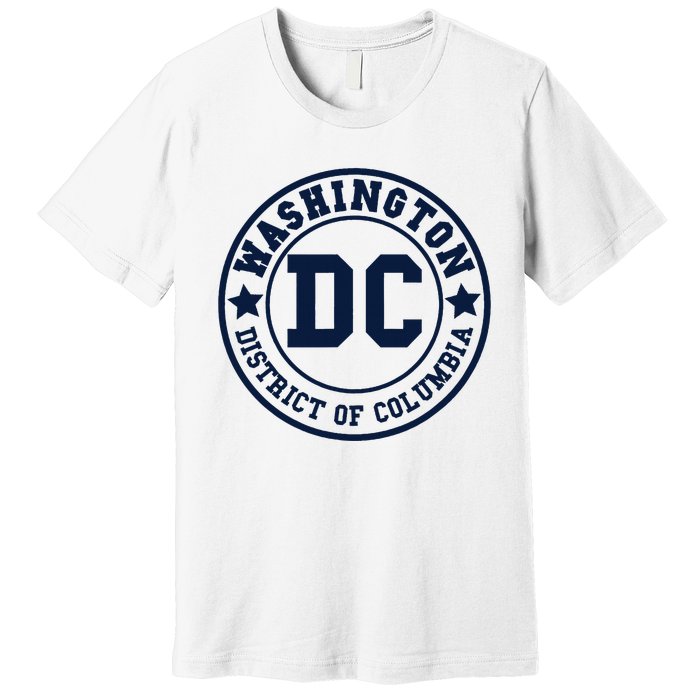 Washington Dc Athletic Throwback Premium T-Shirt