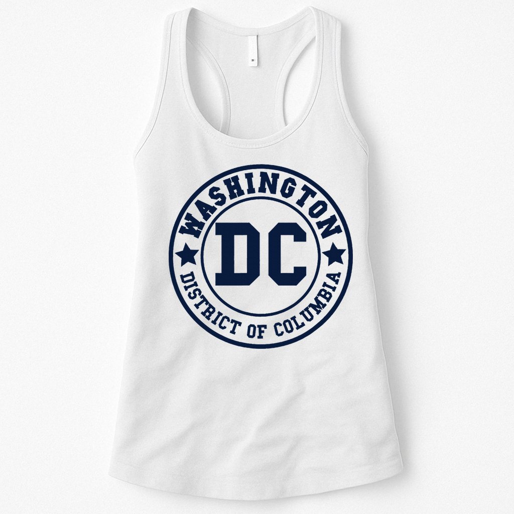 Washington Dc Athletic Throwback Womens Tank Top