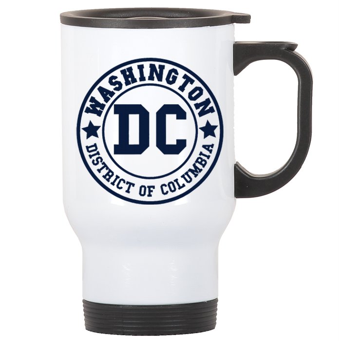 Washington Dc Athletic Throwback Stainless Steel Travel Mug