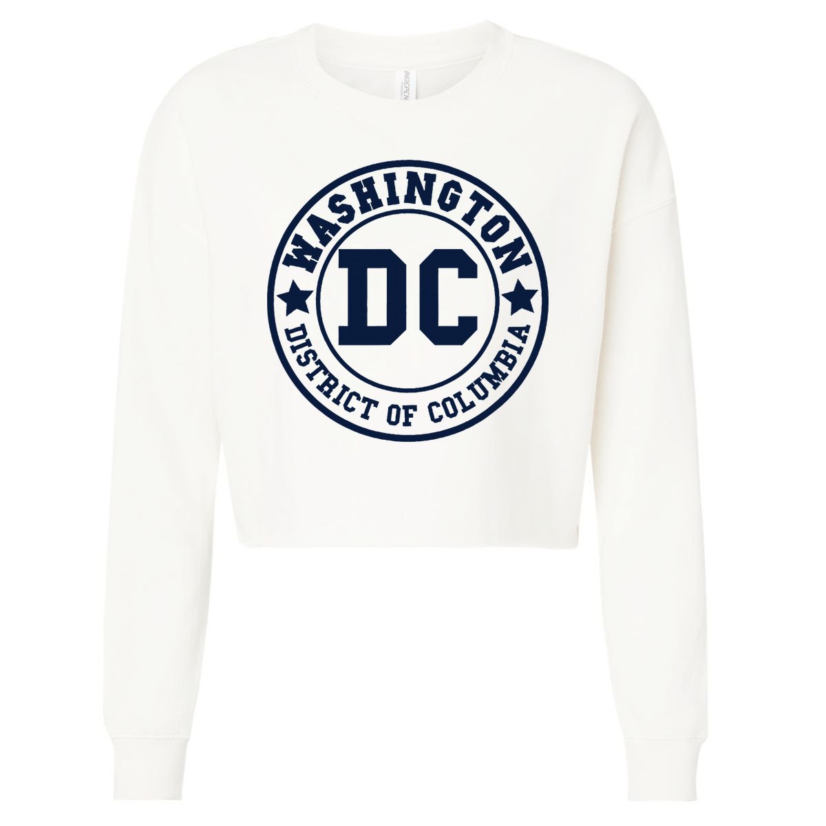 Washington Dc Athletic Throwback Cropped Pullover Crew