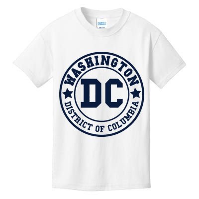 Washington Dc Athletic Throwback Kids T-Shirt
