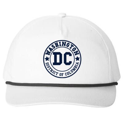 Washington Dc Athletic Throwback Snapback Five-Panel Rope Hat